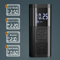 Astree Gonfleur de pneus portable 12V avec écran numérique, 4 modes, arrêt automatique, lumière LED, compact, pour voiture et moto