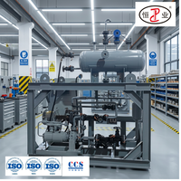 Chauffe-huile thermique antidéflagrant 5kW sur skid IIC T4 GB 350-400 ℃   Boîtier de commande antidéflagrant 380V IP56 pour l'industrie pétrochimique