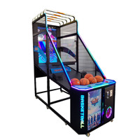 Machine d'arcade de basket-ball pliable à pièces avec fonctions de tir et d'entraînement