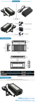Adaptor daya Desktop AC/DC 4 Pin colokan 12V 18A 216W pengisi daya baterai Universal catu daya LED digunakan US AU EU UK untuk Monitor LCD