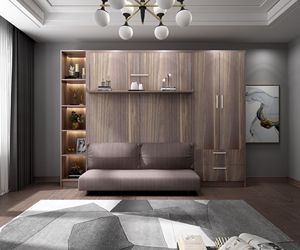 <span class=keywords><strong>Cama</strong></span> plegable <span class=keywords><strong>Vertical</strong></span> de madera para pared, sofá plegable montado con cojín, alta cantidad, precio de fábrica - Product Image 1
