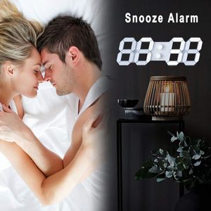 Modern Minimalist 3D Light Electronic Alarm <b>Clock</b> <b>Digital</b> Display <b>Wall</b> Desk Table Alarm <b>Clock</b> - Product Image 4