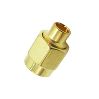 Conector Coaxial SMA Macho Recto de Latón de Alta Calidad para Cable RG141RG402 RG405