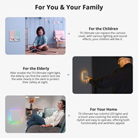 SONOFFT5 120 Wi-Fi Smart Wall Switch Type Full Touch Access Smart LED Light Smart Home via eWeLink Fonctionne avec Alexa Google Home