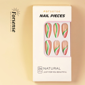 Vente en gros de <span class=keywords><strong>faux</strong></span> <span class=keywords><strong>ongles</strong></span> artificiels en forme d'amande, ensemble de <span class=keywords><strong>faux</strong></span> <span class=keywords><strong>ongles</strong></span> de haute qualité, marque privée, fait à la <span class=keywords><strong>machine</strong></span>, sur mesure - Product Image 3