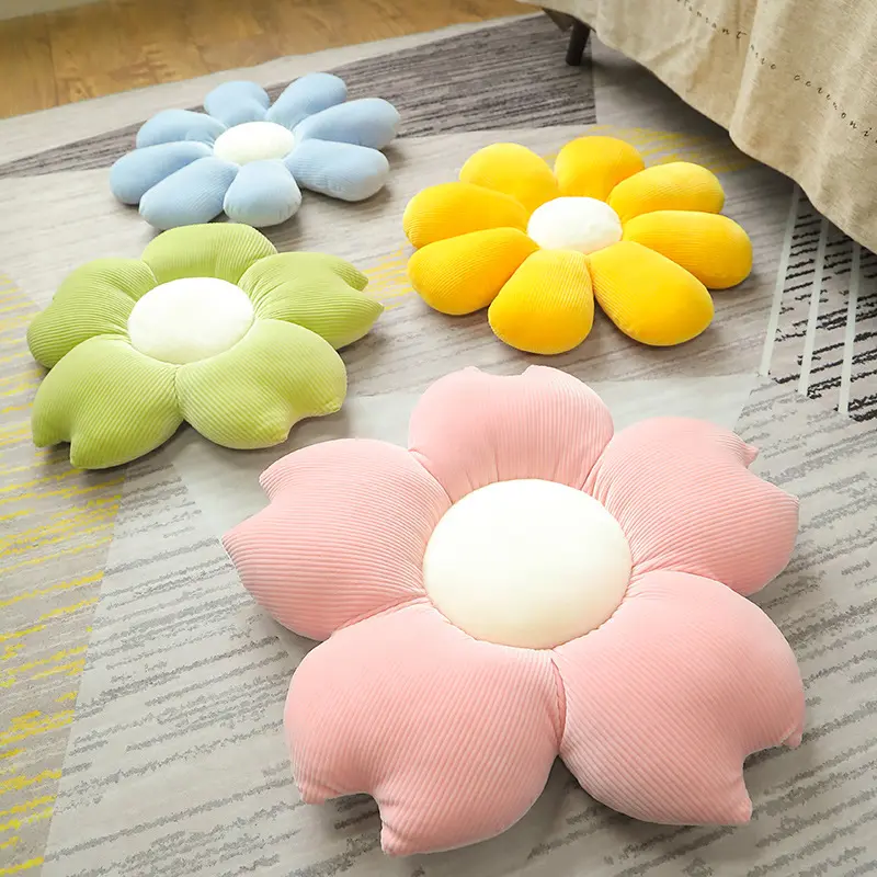 Almofada decorativa em forma de flor, de alta qualidade, sofá, almofada decorativa, travesseiro de chão, almofada de assento