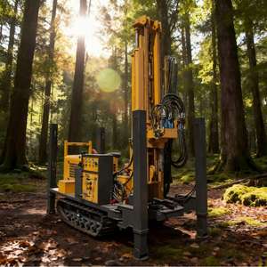 목적 대형 크롤러 디젤 380m 드릴링 머신 깊은 리그 드릴링을위한 가정용 공압 물 가스 우물 드릴링 장비 - Product Image 4