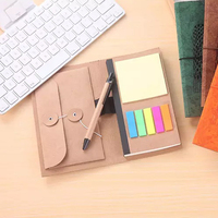 Bloc-notes autocollant en papier kraft créatif avec logo personnalisé Bloc-notes Cadeau promotionnel Papier de couleur auto-adhésif magnétique