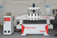 Routeur CNC 3 axes pour meubles en bois 1325 de Chine, machine de fabrication/défonceuse/découpe 3D, prix des pièces de machines à bois de Chine