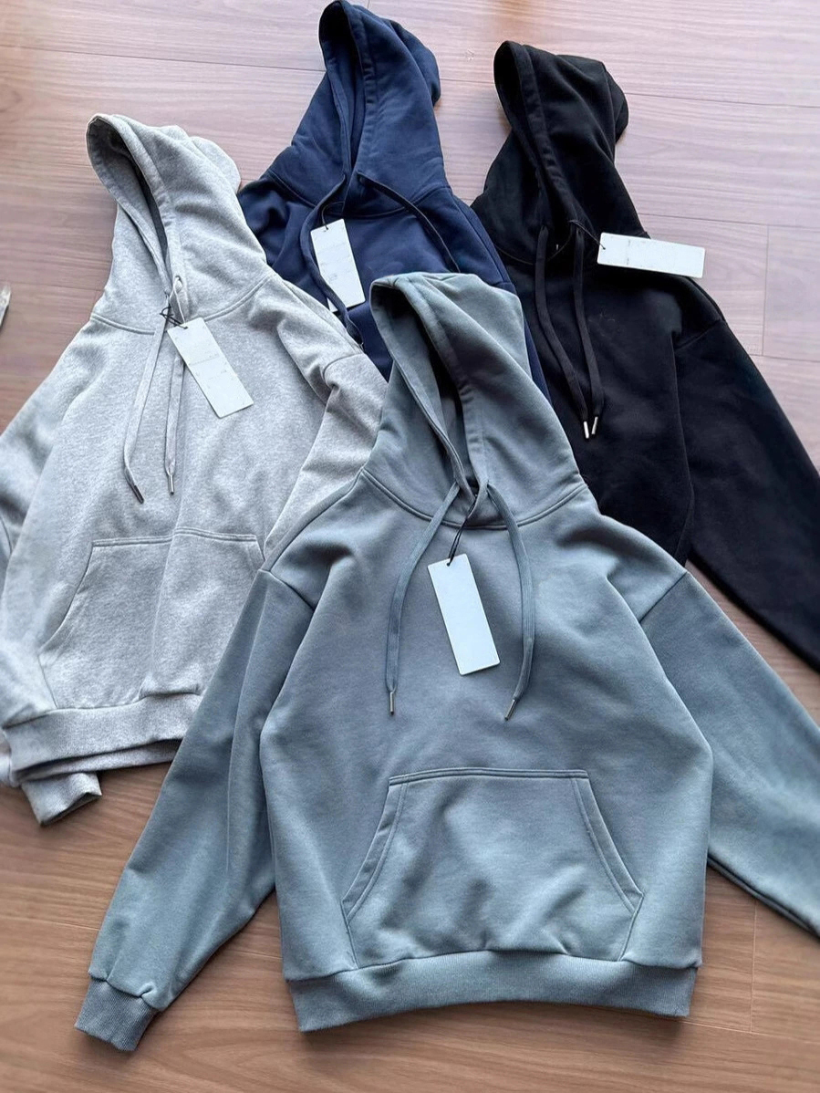 E33 Thick Shoulder Hooded Sweatshirt with Added Fleece for Autumn and Winter Women's Sports Training, Fitness, Yoga Clothes Top