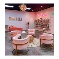 Chaises de réception de salon de manucure au design moderne de luxe à vendre dans les restaurants, les hôtels et les studios de manucure