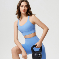 Soutien-gorge de sport à dos croisé pour femme, haut de sport personnalisé pour la salle de sport, haute performance, respirant et style simple