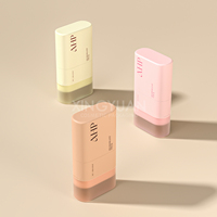XINGYUAN Contenant de bâton de crème solaire personnalisé de 10 g, flacon de bâton de déodorant en plastique cosmétique avec brosse