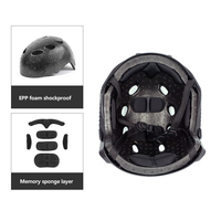 Équipement tactique Yakeda, casque FAST en ABS, couleur noir-vert, entraînement, chasse, protection, casque tactique