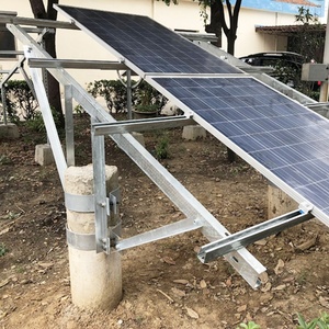 Structure de montage au sol pour panneaux solaires photovoltaïques à angle d'inclinaison réglable en zinc-aluminium-magnésium et silicium polycristallin pour usage domestique avec MPPT - Product Image 2