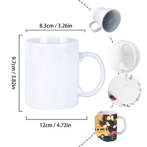Mug à sublimation en céramique moderne blanc vierge 11oz 15oz – Entrepôt US - Product Image 3