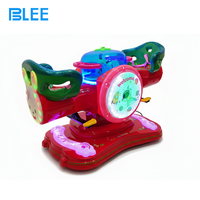 Machine de jeu à bascule double lapin blanc MP5 à monnayeur pour enfants, prix de gros, en métal et acrylique, garantie 1 an