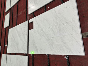 Grande <span class=keywords><strong>dalle</strong></span> de calcite en marbre blanc naturel Sivec Polaris de qualité supérieure avec finition brossée aiguisée pour carreaux de sol d'intérieur - Product Image 5