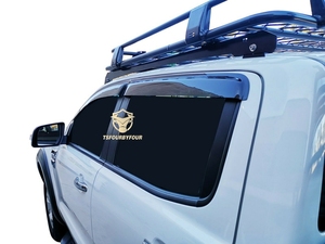 Injection ABS plastique noir mat 4X4 voiture fenêtre pare-soleil pare-pluie pour Ranger <span class=keywords><strong>T7</strong></span> 2012 + - Product Image 5