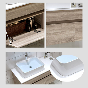 Đồ Nội Thất Bằng Đá Cẩm Thạch Bán Chạy Nhất Tủ Phòng Tắm Bằng Gỗ Với Tủ Nhà Vệ Sinh - Product Image 5