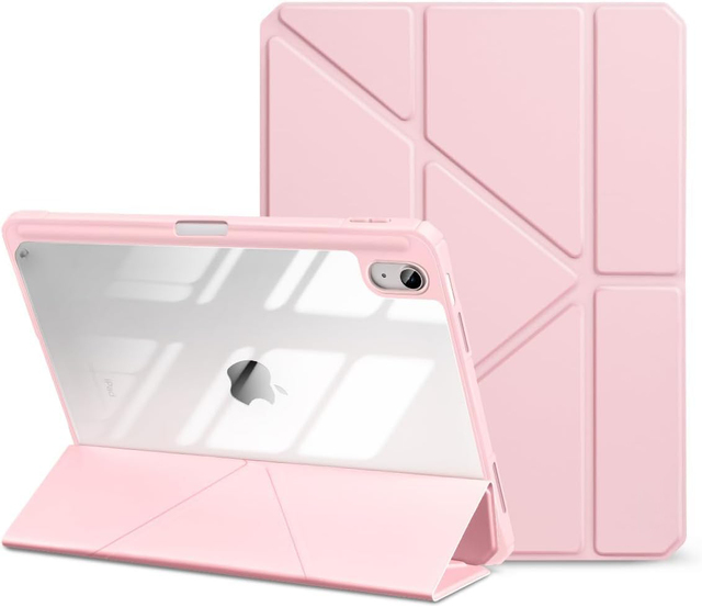 Multi Angle Stand Acrylic Back Shell Smart Shockproof Protective Cover Case for iPad A16 11th Gen 11inch 2025 & iPad 10th Gen