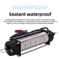 Lampe LED sous-marine à haute efficacité 120W pour attirer les poissons, 12V, étanche IP68, lampe de pêche nocturne