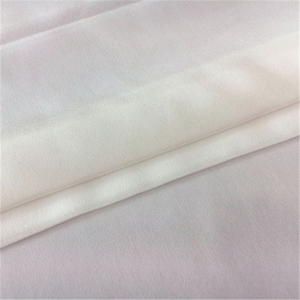 Soie De Luxe Solide Couleur Soie Crêpe De Chine Tissu <span class=keywords><strong>CDC</strong></span> Organique 16 M/M Blanc Naturel pour Blouses Robe De Mariée - Product Image 1