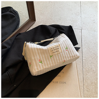 Nouvelle arrivée : sac de rangement suspendu pour poussette, 25x8x16cm, pliable, brodé, sac à main cosmétique pour maman, pour l'extérieur