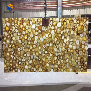 KT 스톤 반투명 고급 독특한 천연 마노석 백라이트 샤워벽 현대적 디자인 거실 및 주방 5년 보증 - Product Image 5