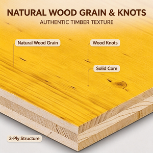 <span class=keywords><strong>Planche</strong></span> de coffrage et panneau de construction en contreplaqué jaune massif imperméable de 27 mm à 3 couches pour les constructeurs professionnels et la construction en béton - Product Image 1