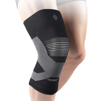 Genouillère de protection élastique en tricot avec coussinet rotulien en silicone pour le basketball, le fitness et le sport – Fabrication chinoise