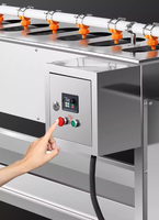Volledig automatische multifunctionele commerciële elektrische aardappel-, cassave-, komkommer- en radijs-schilmachine