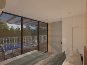 Espacio habitable <span class=keywords><strong>con</strong></span> seis diferentes configuraciones funcionales necesarias para el <span class=keywords><strong>desarrollo</strong></span> de una ciudad sostenible, estructura de acero, glamping <span class=keywords><strong>con</strong></span> energía solar - Product Image 2