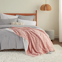 Couverture en polaire Sherpa personnalisée avec logo SY, très douce, 100 % polyester, tissu jacquard 3D double face pour lit et canapé – Meilleure vente