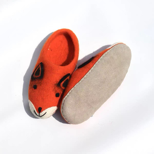 Pantoufles en laine mélangée de qualité supérieure à 100 % avec semelle en <span class=keywords><strong>cuir</strong></span>, unisexes, à enfiler, en feutre de laine naturelle - Product Image 6