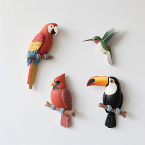 <span class=keywords><strong>Pot</strong></span> <span class=keywords><strong>à</strong></span> crayons en résine en forme de perroquet et de toucan, support de stylos coloré en forme d'oiseau tropical, décoration de bureau personnalisable, vente en gros - Product Image 4