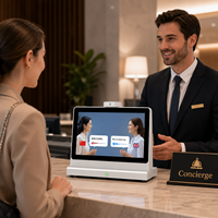 Appareil d'interprétation IA sécurisé avec isolation des données de compte, commutation multi-utilisateurs, double écran, pour usage intérieur en banque et bureau public