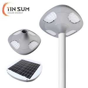 Lampe solaire imperméable conforme à la norme IP65, avec batterie, 60led, 6000lumens, éclairage d'extérieur, boîtier gris, idéal pour le jardin - Product Image 1