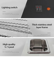 Vitrine chauffante électrique à 3 niveaux pour présentation de poulet frit type KFC, idéale pour cuisines de restaurants