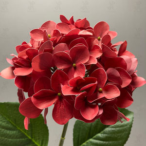 <span class=keywords><strong>Promise</strong></span>-flores artificiales de tacto Real, Hortensia artificial de 5 cabezas, color Otoño - Product Image 3