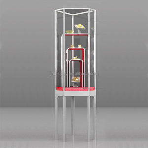 Cao cấp đồ trang sức sang trọng kiosk thiết kế tùy chỉnh nhà máy Thủy Tinh Độc Đáo đồ trang sức Showcase tủ trưng bày cho đồ trang sức Showcase sử dụng - Product Image 6