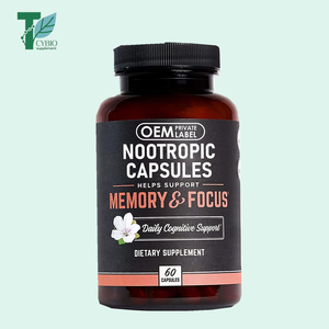 Suplemento de cápsulas nootrópicas L-teanina, Alpha GPC y Bacopa Monnieri para concentración de enfoque y mejora de la memoria - Product Image 1