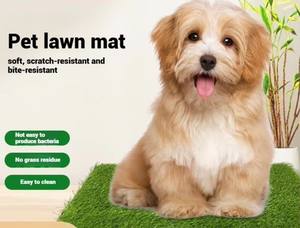 Tấm thảm cỏ nhân tạo cho thú cưng chất liệu PE, thảm vệ sinh cho chó có thể giặt được, cỏ nhân tạo chân thực cho nhà vệ sinh thú cưng trong nhà và ngoài trời - Product Image 5