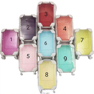 2021 Hot Lipgloss Empty Packing Suit Case Kids Custom Logo Lipstick Box Container Luggage Lip Gloss Make Your Own Brand