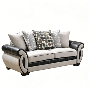 Top Selling Elegant Modern Faux Leather 5 Seat <b>Sofa</b> Set With Sturdy Wood Frame And Eco Friendly Durable Feature For Living Room - Product Image 2