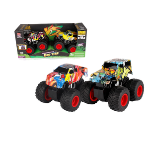 Yuglow 2'si 1 Arada 4 Çeker Ataletli Canavar Akrobasi Kamyoneti |   360 °   Graffiti Off-Road Plastik Oyuncak Döndürün - Product Image 2