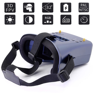 Lunettes FPV <span class=keywords><strong>VR</strong></span> 5.8G 40CH 4.3 pouces, accessoires en acier inoxydable usiné CNC transparent pour <span class=keywords><strong>drone</strong></span> FPV RC pour équipement industriel - Product Image 3