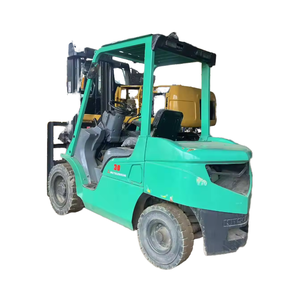 Carretilla elevadora diésel Mitsubishi FD30 FD50 de 3 toneladas usada, neumáticos 4WD 375HP, transpaleta, construcción, industrias agrícolas con - Product Image 1