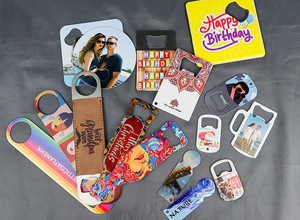 Décapsuleur de bouteilles de bière et de soda personnalisé avec logo, format lame de bar, vierge pour sublimation, couleur argent et blanc - Product Image 6