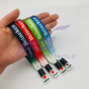 2024 Cheap Promotional Party Supplies Wrist Band Festival Fabric Cloth Wristband